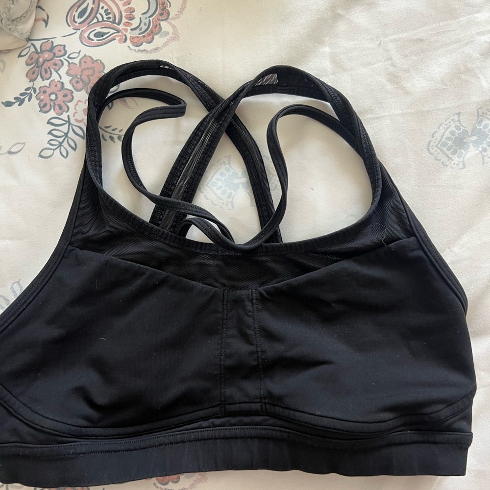 Black Lululemon Sports Bra with storage